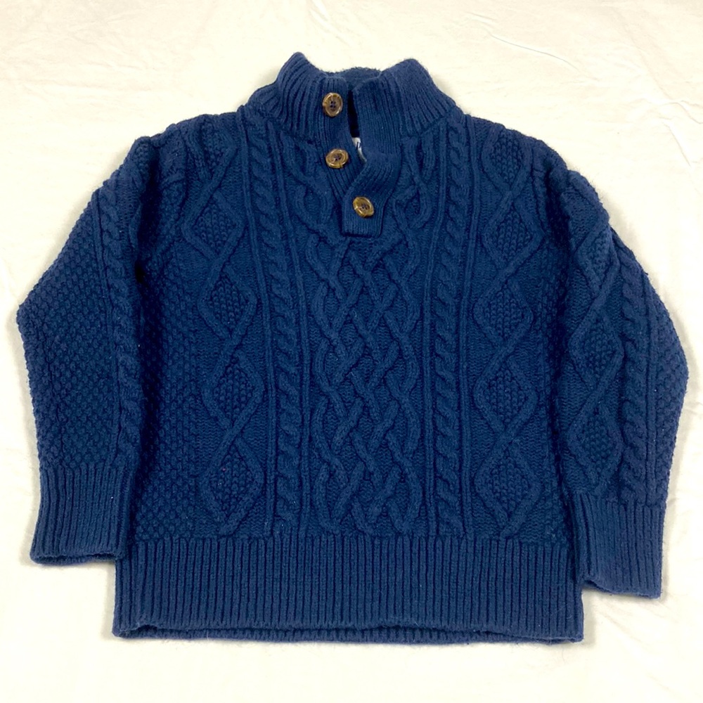 Gapkids boys navy blue long sleeve thick sweater size small